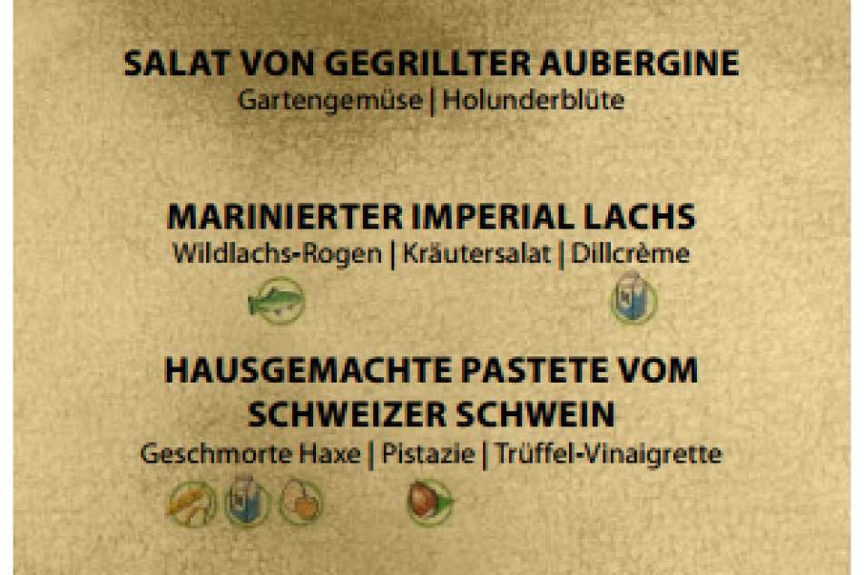 Deklaration Menu